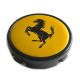 4 articles 64mm / 61mm FERRARI Enjoliveurs cache-moyeux de centre de roue