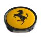 4 items FERRARI wheel center hub caps 75mm / 70mm rim hub covers