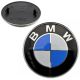 BMW Logo Emblem 82mm Motorhaube oder Kofferraum 51148132375 Weiss / Blau