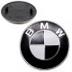 BMW Logo 82mm emblème insigne badge de Capot, Coffre, Hayon 51148132375 Blanc / Noir
