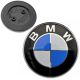BMW logo 82mm hood, bonnet, trunk, tailgate emblem 51147057794 White / Blue 2 hole