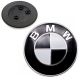 BMW Logo 82mm emblème insigne badge de Capot, Coffre, Hayon 51767288752 Blanc / Noir 2 trous