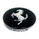 4 Stück 56mm / 52mm FERRARI nabendeckel felgendeckel nabenkappen radkappen schwarz