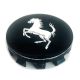 4 articles 57mm / 53mm FERRARI Enjoliveurs cache-moyeux de centre de roue noirs