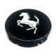 4 articles 58mm / 55mm FERRARI Enjoliveurs cache-moyeux de centre de roue noirs