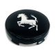 4 Stück 60mm / 57mm FERRARI nabendeckel felgendeckel nabenkappen radkappen schwarz