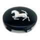 4 Stück 60mm / 58mm FERRARI nabendeckel felgendeckel nabenkappen radkappen schwarz