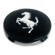 4 items 61mm / 57mm FERRARI wheel center hub caps covers black