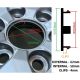 4 items 62mm / 58mm FERRARI wheel center hub caps covers black