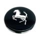 4 Stück 62mm / 58mm FERRARI nabendeckel felgendeckel nabenkappen radkappen schwarz