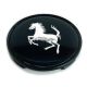 4 Stück 63mm / 58mm FERRARI nabendeckel felgendeckel nabenkappen radkappen schwarz