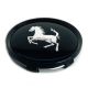 4 Stück 64mm / 60mm FERRARI nabendeckel felgendeckel nabenkappen radkappen schwarz