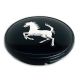 4 articles 65mm / 56mm FERRARI Enjoliveurs cache-moyeux de centre de roue noirs