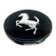 4 items 65mm / 57mm FERRARI wheel center hub caps covers black