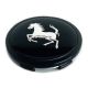 4 items FERRARI 65mm / 60mm wheel center hub caps rim covers black