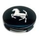 4 Stück 65mm / 63mm FERRARI nabendeckel felgendeckel nabenkappen radkappen schwarz