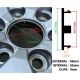 4 items 58mm / 55mm SEAT wheel center hub caps covers