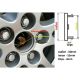 4 items SEAT 60mm / 55mm wheel center hub caps alloy rim cover badges