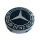 4 items Mercedes Benz 57mm / 52mm wheel center caps rim hub covers BLACK LAUREL