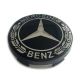 4 Stück Mercedes Benz 59mm / 54mm nabendeckel felgendeckel nabenkappen SCHWARZ LORBEER
