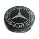 4 Stück Mercedes Benz 60mm / 57mm nabendeckel felgendeckel nabenkappen SCHWARZ LORBEER