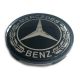 4 items Mercedes Benz 63mm / 58mm wheel center caps rim hub covers BLACK LAUREL