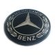 4 Stück Mercedes Benz 65mm / 56mm nabendeckel felgendeckel nabenkappen SCHWARZ LORBEER