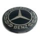 4 Stück Mercedes Benz 68mm / 62mm nabendeckel felgendeckel nabenkappen SCHWARZ LORBEER