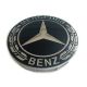 4 Stück Mercedes Benz 60mm / 56mm nabendeckel felgendeckel nabenkappen SCHWARZ LORBEER