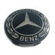 4 items Mercedes Benz 62mm / 58mm wheel center caps rim hub covers BLACK LAUREL