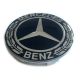 4 items Mercedes Benz 65mm / 57mm wheel center caps rim hub covers BLACK LAUREL
