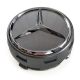 4x 75mm / 72mm caches-moyeux de roue Mercedes-Benz AMG A0004000900 Gris foncé