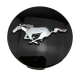 55mm / 51mm 4x caches-moyeux FORD MUSTANG pour jantes en alliage – enjoliveurs noirs