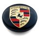 4 articles 68mm / 59mm PORSCHE Enjoliveurs cache-moyeux de centre de roue NOIR DORÉ
