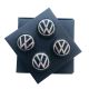 4 articles 56mm / 52mm VW dynamiqu tournant rotatif Enjoliveurs cache-moyeux de centre de roue VOLKSWAGEN