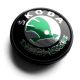4 items 56mm / 52mm SKODA wheel center hub caps covers GREEN