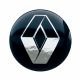 Set of 4 x 50mm SILICONE emblems RENAULT, wheel center stickers Rim covers Logo