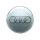 4 Stück Audi nabendeckel 70mm / 60mm felgendeckel nabenkappen Grau