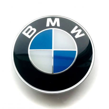 4 Stück BMW nabendeckel 65mm / 55mm felgendeckel nabenkappen Weiss/Blau