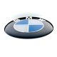 Satz von 4 x 50mm BMW SILIKON embleme, rad mitte aufkleber Radkappen logo