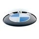 Set of 4 x 50mm BMW SILICONE emblems, wheel center stickers Rim covers Logo