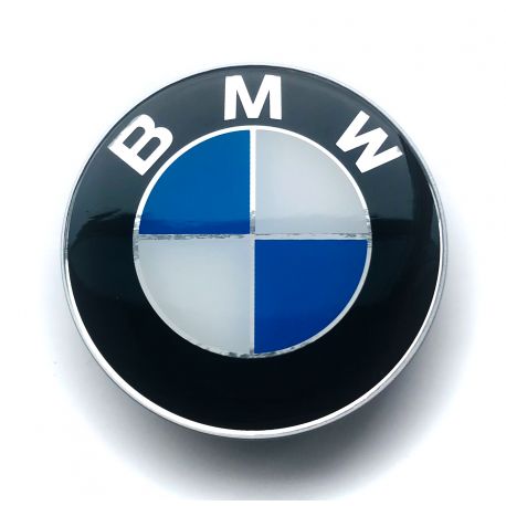 4 Stück BMW nabendeckel 76mm / 59mm felgendeckel nabenkappen Weiss/Blau