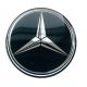 4 articles x 55mm SILICONE autocollants MERCEDES BENZ centre de roue LOGO enjoliveurs emblèmes