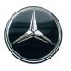 Satz von Mercedes Benz rad mitte aufkleber 4 x 55mm Silikon embleme