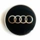 4 Stück Audi nabendeckel 66mm / 56mm felgendeckel nabenkappen Schwarz