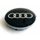 4 Stück Audi nabendeckel 66mm / 56mm felgendeckel nabenkappen Schwarz