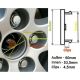 4 items 60mm / 54mm SEAT wheel center hub caps covers