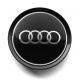 4 items Audi wheel center hub caps 74mm / 70mm rim hub covers