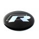Set of 4 x 65mm RLine wheel center stickers Metal/Epoxy for hub caps covers self-adhesive