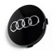 4 articles 60mm / 57mm AUDI Enjoliveurs cache-moyeux de centre de roue 4B0601170 noir brillant